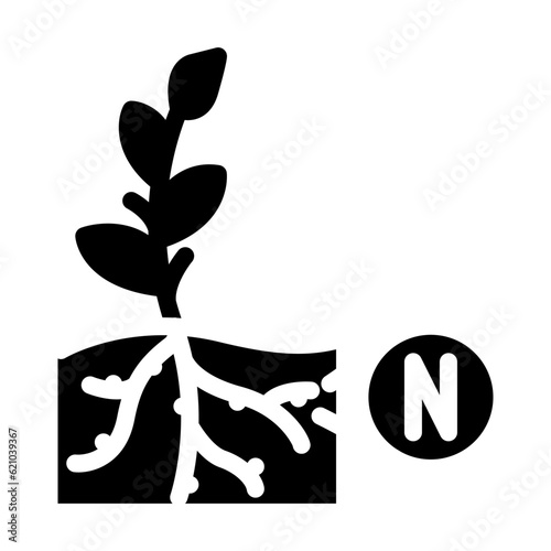 nitrogen fixation environmental glyph icon vector. nitrogen fixation environmental sign. isolated symbol illustration