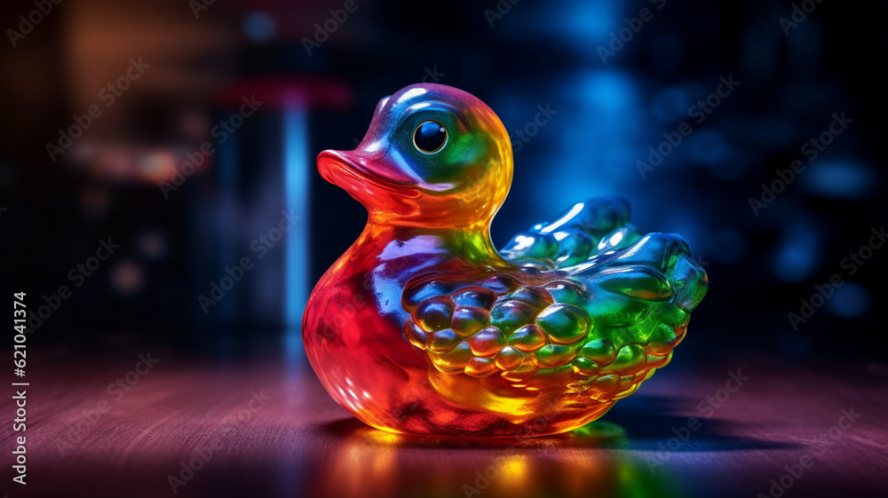 duck in the glass