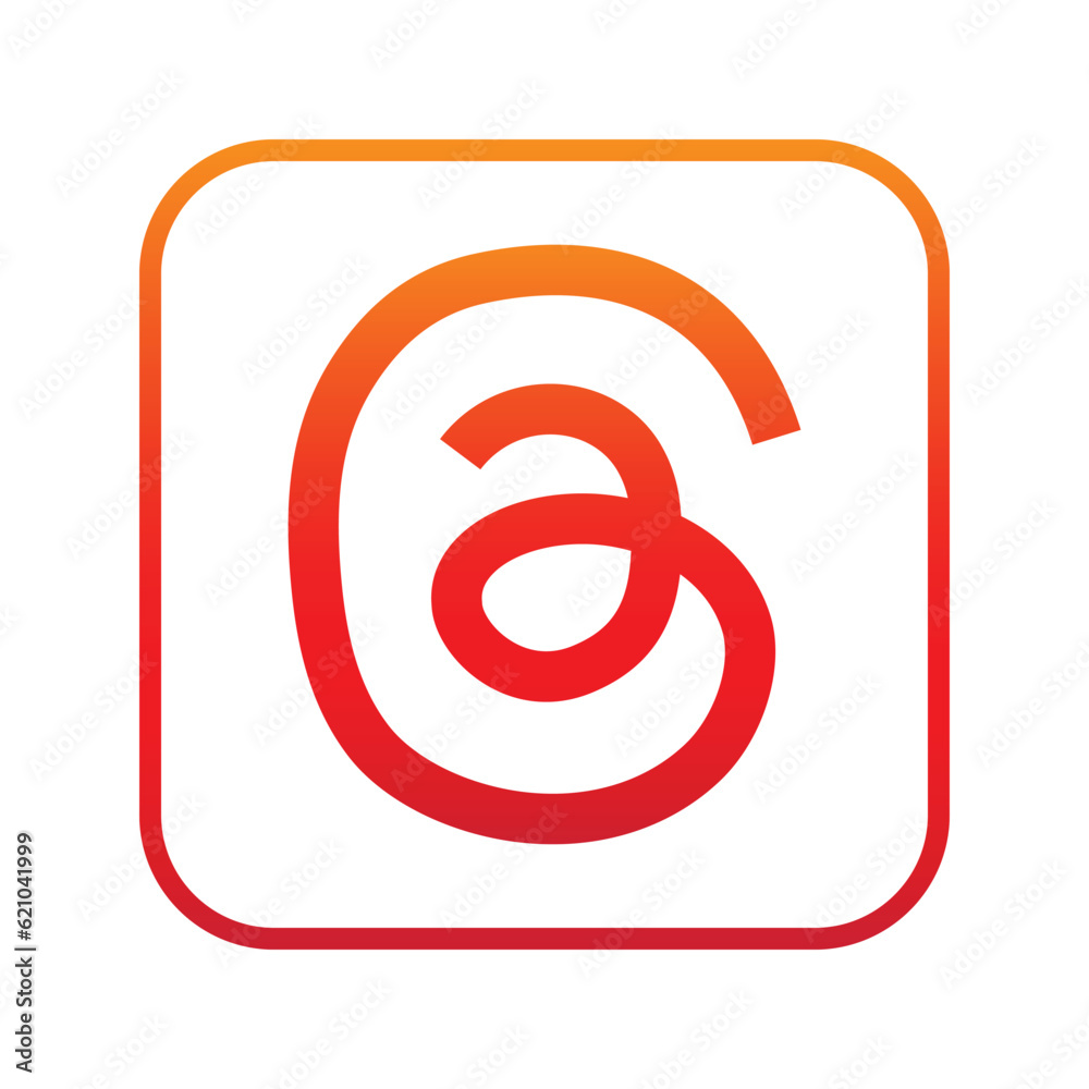 logo threads line gradient color logo threads line gradient color