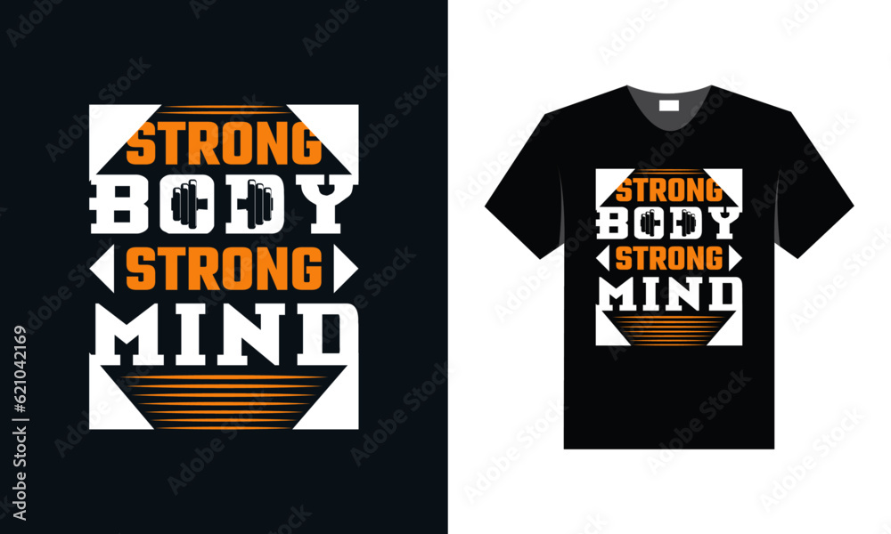 Obraz premium best typography t shirt design for gym and fitness motivation and inspiration