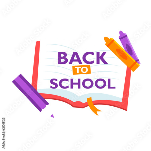 Lettering text back to school