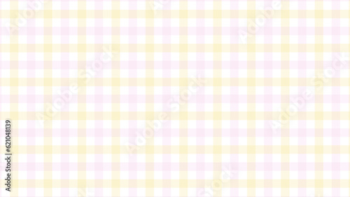 pink and yellow plaid fabric texture as a background