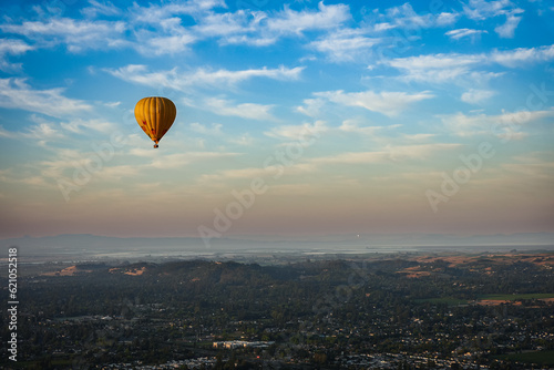 hot air balloon in Napa