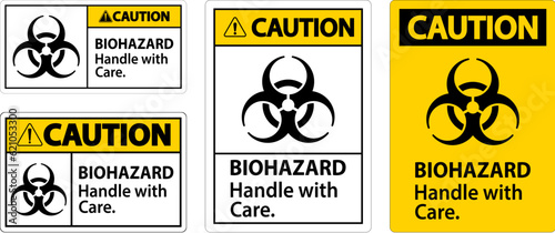 Biohazard Caution Label Biohazard, Handle With Care