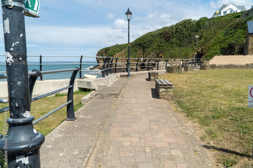 promenade on the coast of the sea