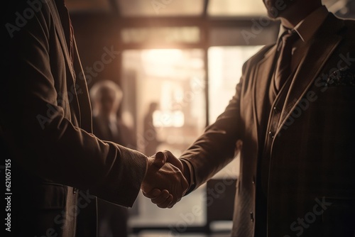 close up of business people shaking hands © Malik