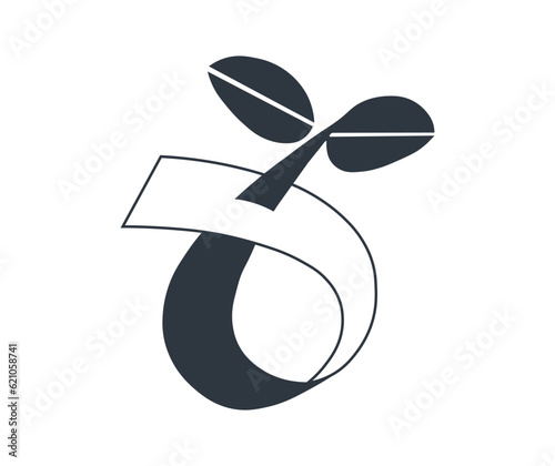 Seedling Logo Symbol. 