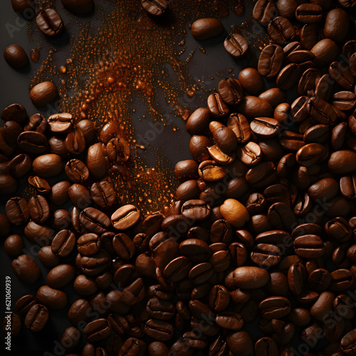 coffee beans background ,Generative AI
