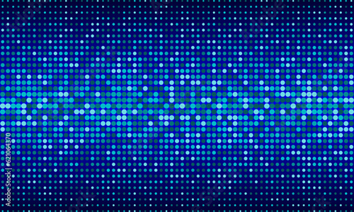Technology pixel abstract background with dots blue dots. © Vector Elements