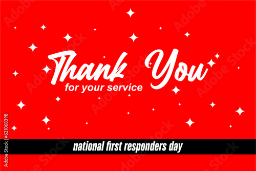 first responders day, Holiday concept. Template for background, banner, card, poster, t-shirt with text inscription