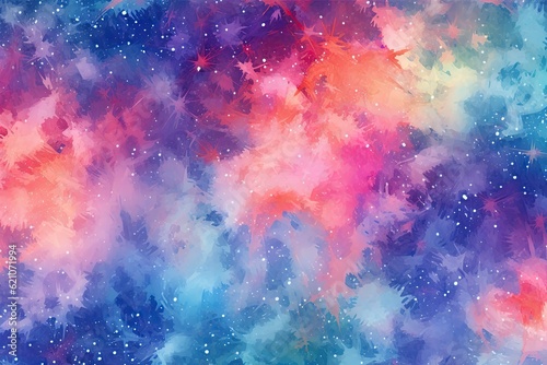 a starry abstract watercolor background. made using generative AI tools