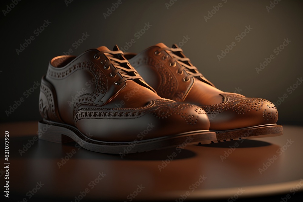 Leather shoes, Generative AI