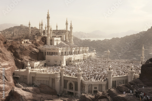 Journey to hajj in holy mecca