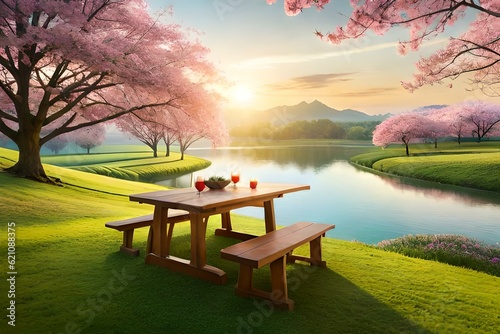 picnic table in the park