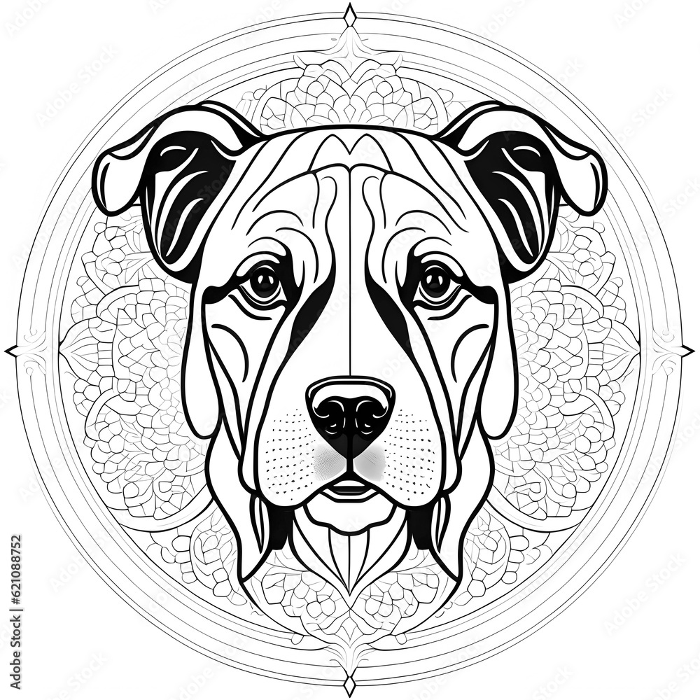 Mandala dog Mandala dog