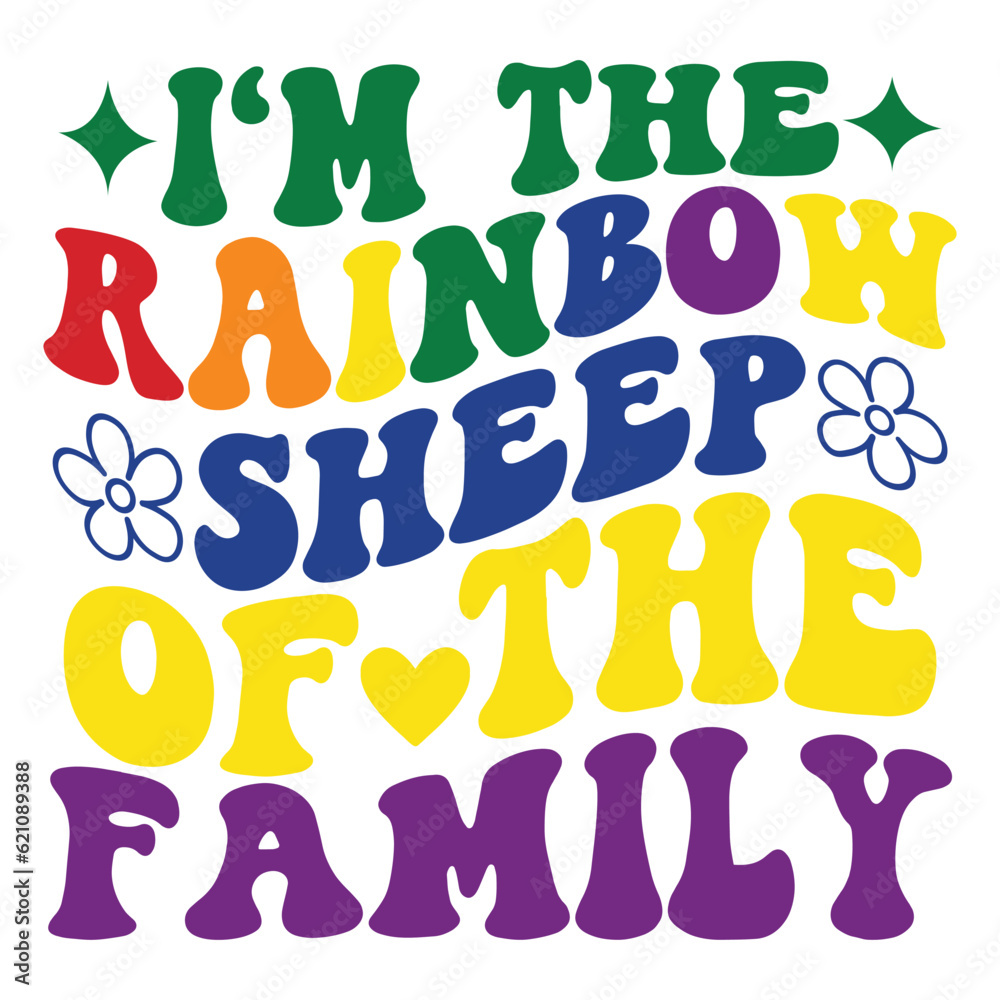 I'm the rainbow sheep of the family Retro SVG I'm the rainbow sheep of the family Retro SVG