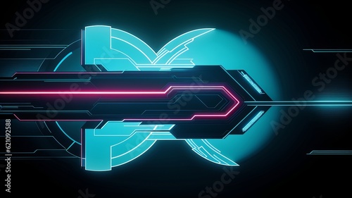 pilfer glooming backdrop in futuristic manner. Creative resource, AI Generated