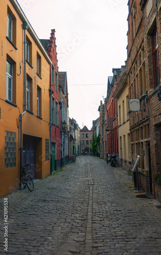 A pleasant back street in a city.