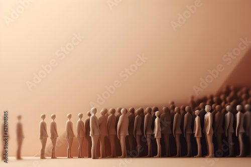 Diversity and inclusion concept, minimalistic.
