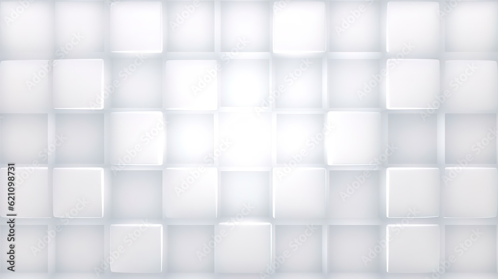 Weiße Quadrate als Hintergrundbild oder weiche Textur als Grundlage. Lichtspiel eine LED Wand