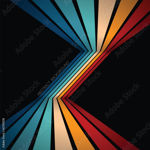 Abstract lines colorful background
