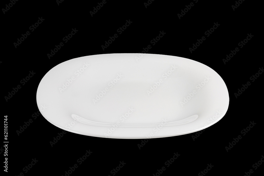 white round porcelain plate, isolate on a white background white round porcelain plate, isolate on a white background