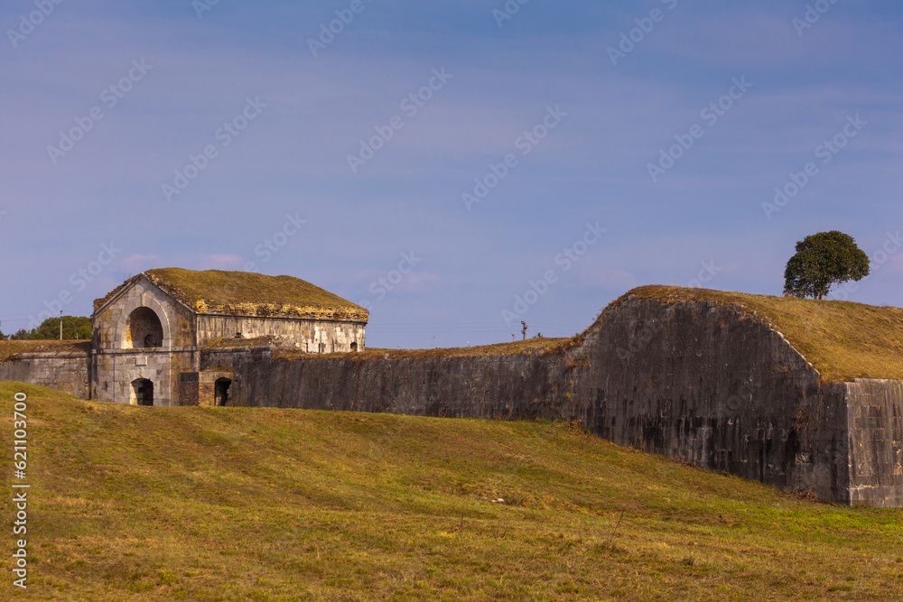 Town of Palmanova defense walls and trenches, Italy