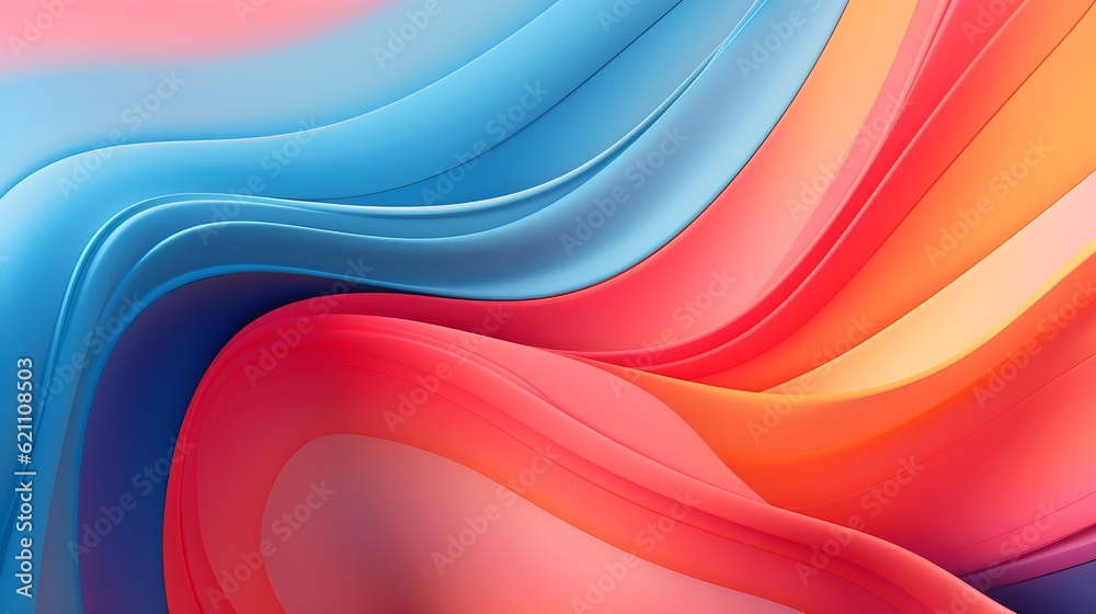 Fototapeta premium Abstract line backgrounds with fluid lines and dynamic compositions Generative AI