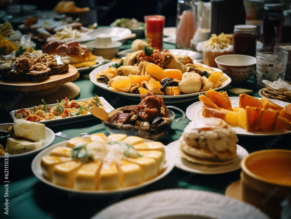 Fototapeta premium delicious dessert in a restaurant