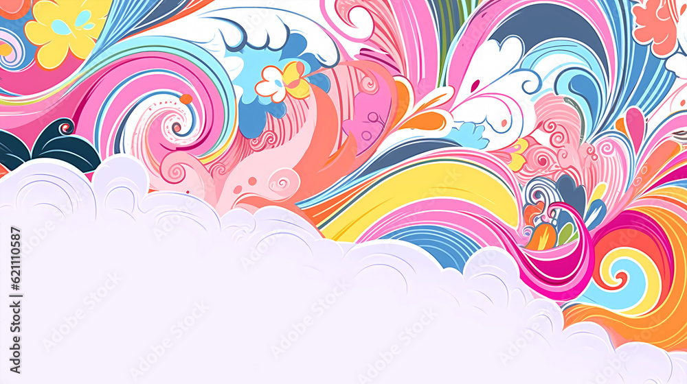 Beautiful abstract artistic colorful pattern background
