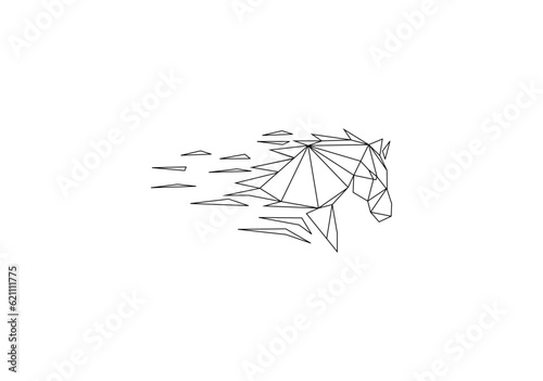 geometri line horse