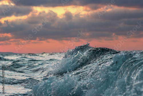sunset over the sea