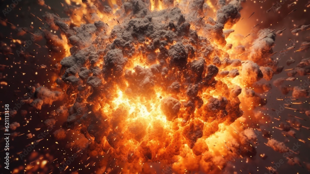 Thermite explosion. made using generative AI tools