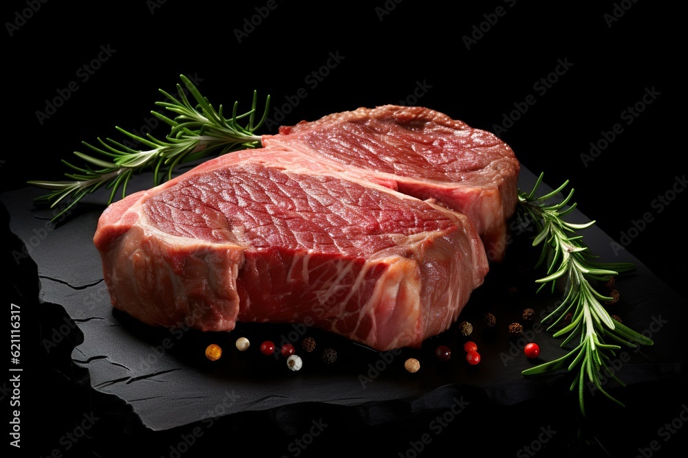 Professional food photography of ribeye steak