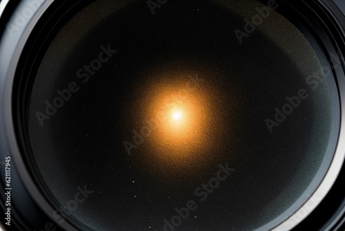 A microscope lens focusing on a universe within a single cell