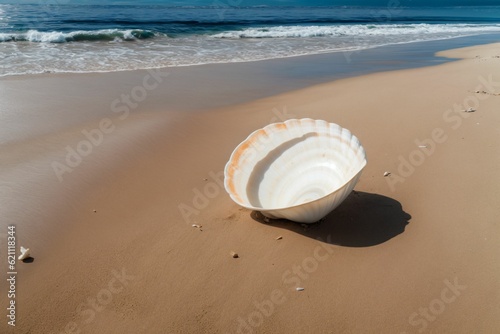A shell on the shore whispering tales of the sea
