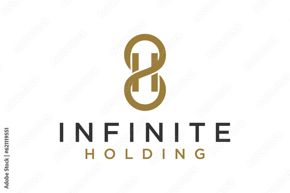 Infinite H 8 letter logo design icon symbol business consulting Infinite H 8 letter logo design icon symbol business consulting