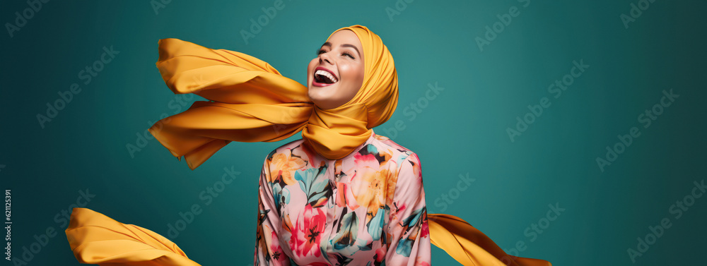 Modern Colorful Stylish Outfit Photoshoot Of A Muslim Hijab Woman In modern-colorful-stylish-outfit-photoshoot-of-a-muslim-hijab-woman-in