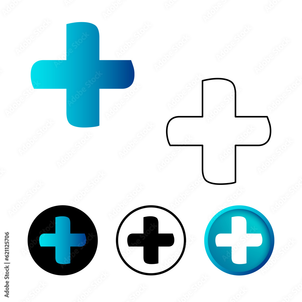 Math Plus Icon Illustration Math Plus Icon Illustration