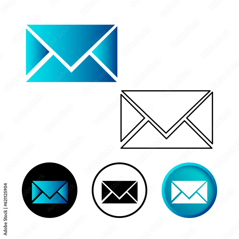 Abstract Mail Icon Illustration Abstract Mail Icon Illustration