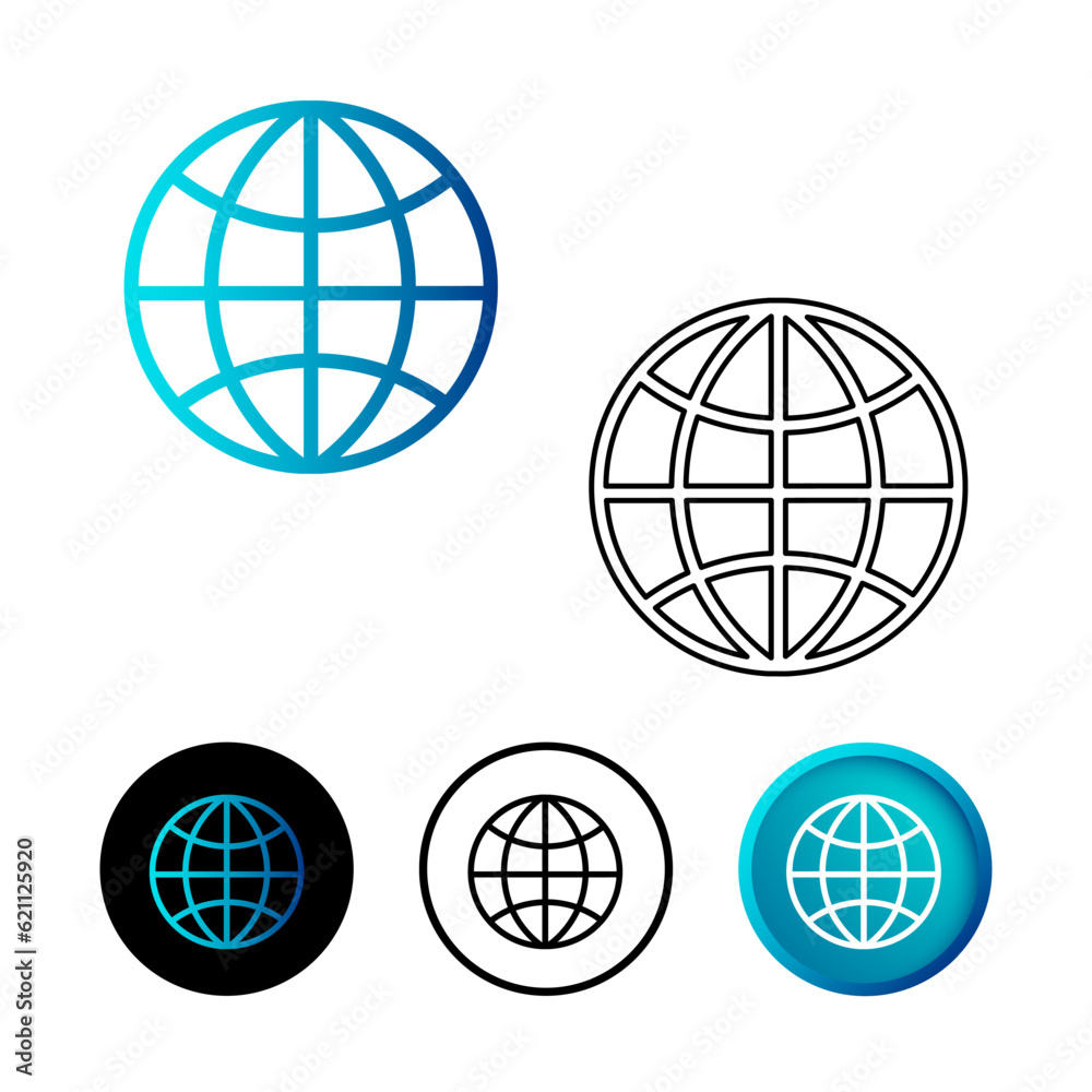 Abstract Internet Connection Icon Illustration Abstract Internet Connection Icon Illustration