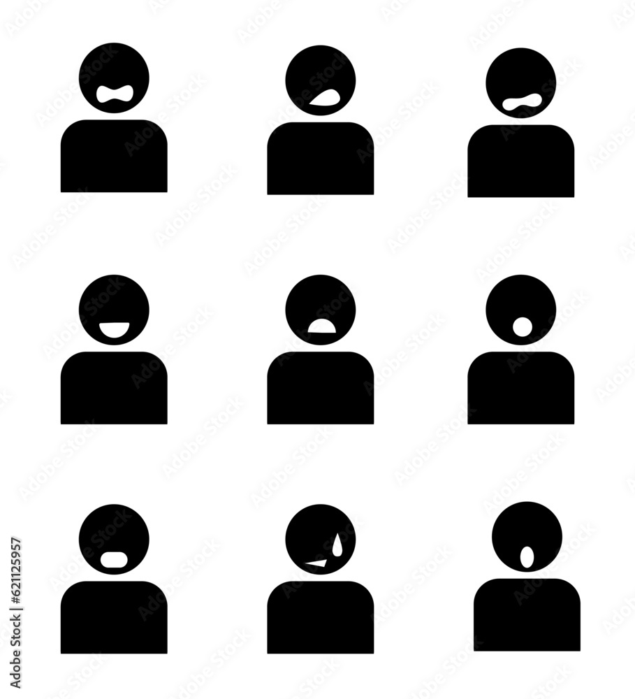 ILLUSTRATIONS AND ICONS WITH VARIOUS EXPRESSIONS ILLUSTRATIONS AND ICONS WITH VARIOUS EXPRESSIONS