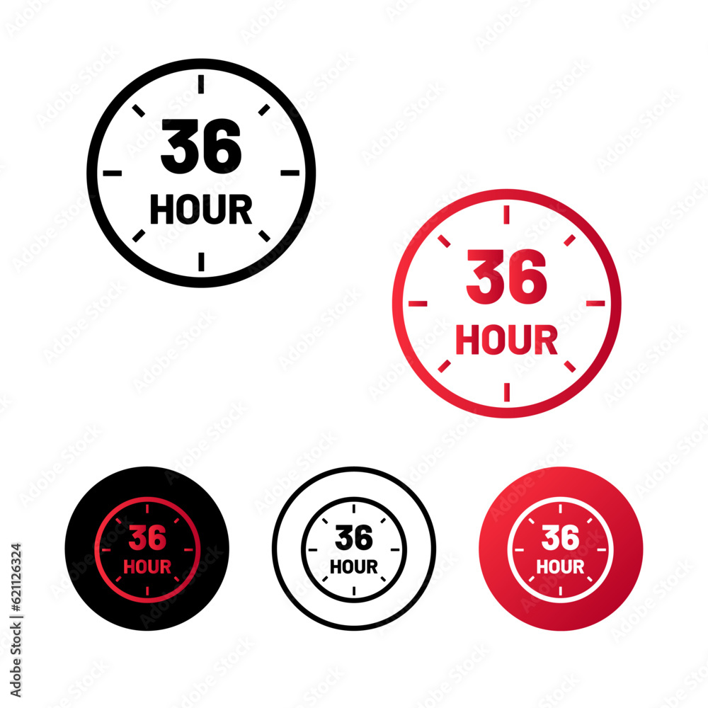 Abstract 36 Hour Icon Illustration Abstract 36 Hour Icon Illustration