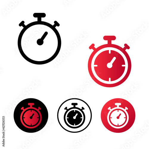 Abstract Timer Icon Illustration