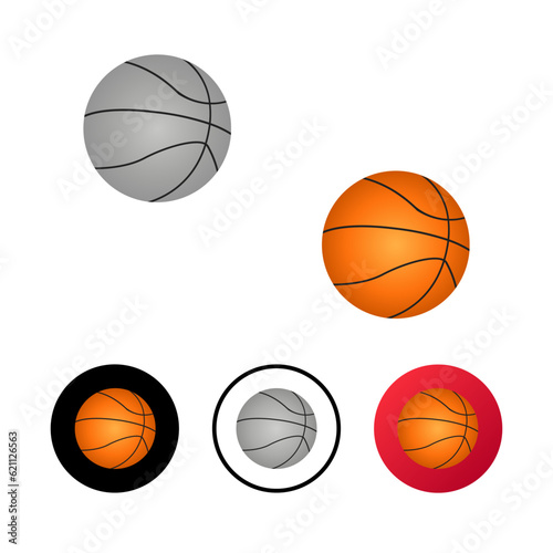 Abstract Basketball Icon Illustration © Vectoro