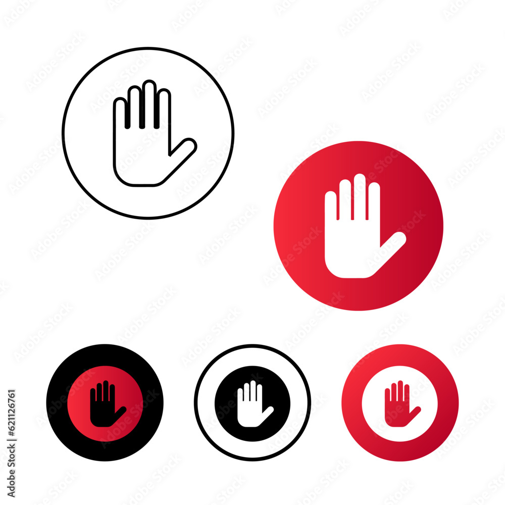 Abstract Blocked Icon Illustration Abstract Blocked Icon Illustration