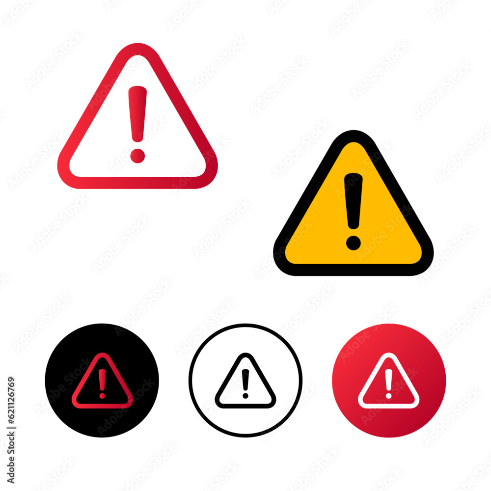 Abstract Caution Icon Illustration Abstract Caution Icon Illustration