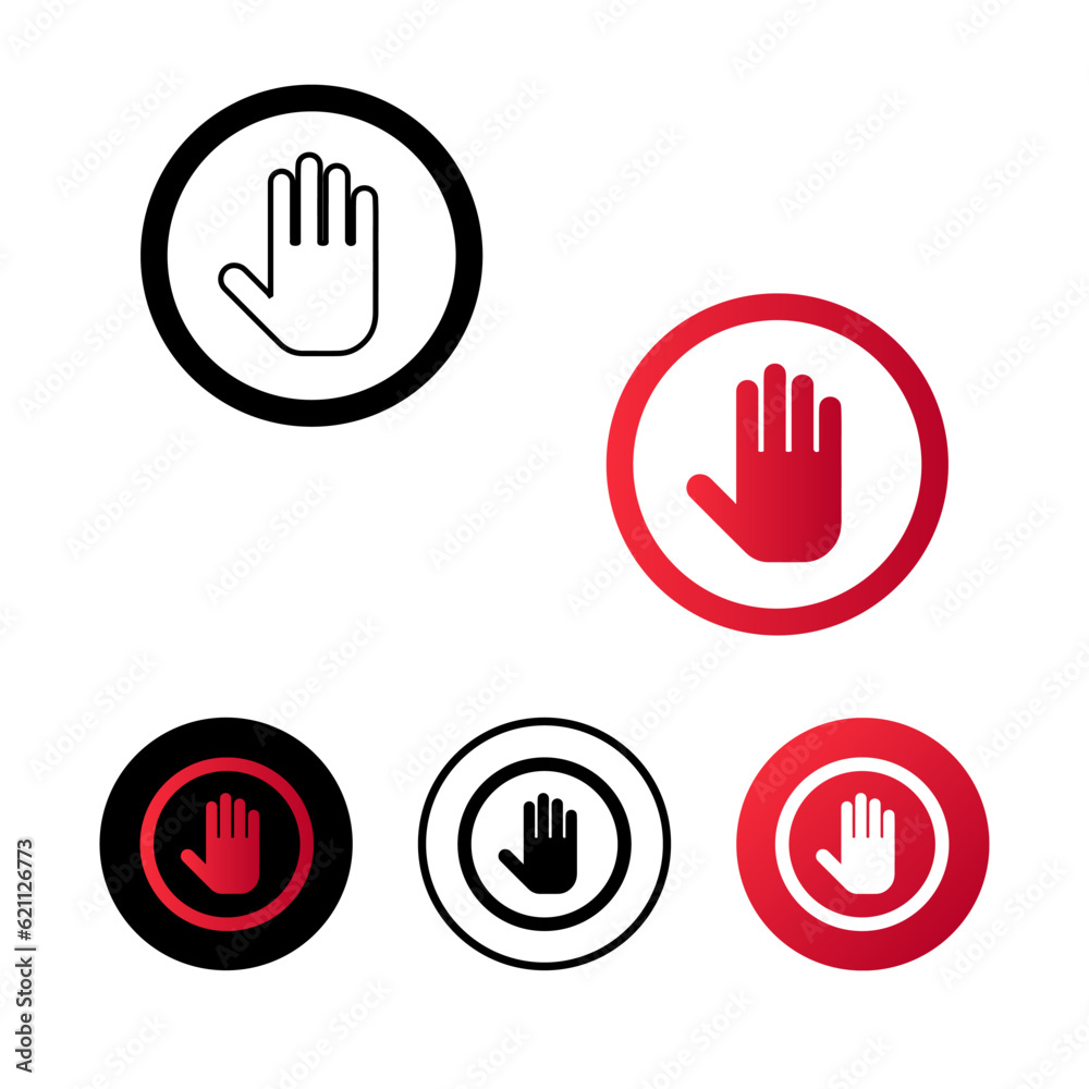 Abstract Forbidden Prohibited Icon Illustration Abstract Forbidden Prohibited Icon Illustration