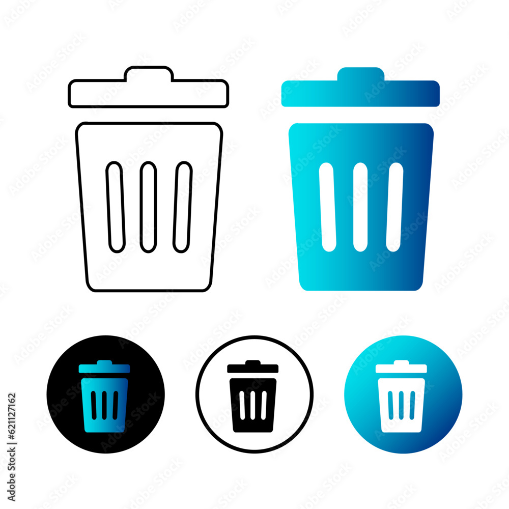 Abstract Delete Icon Illustration Abstract Delete Icon Illustration