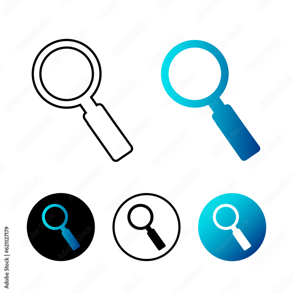 Abstract Search Icon Illustration Abstract Search Icon Illustration
